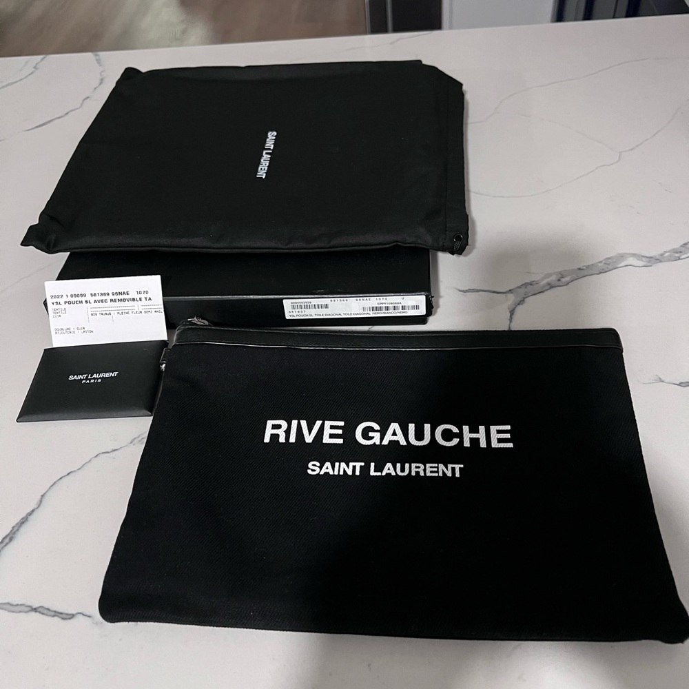 Authentic Ysl Rive Gauche Clutch Pouch - image 1
